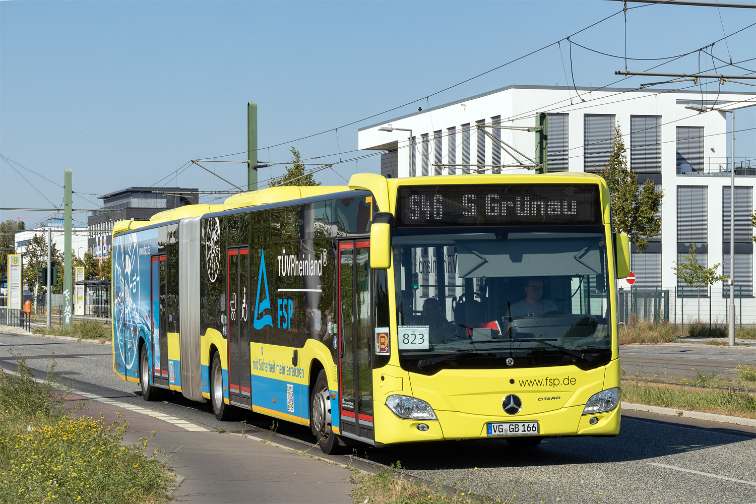 Мекленбург-Передняя Померания, Mercedes-Benz Citaro C2 G № VG-GB 166; Берлин — SEV · S9 / S45 / S46 · Schöneweide <> Flughafen BER / Grünau · 16.09.2024 — 14.10.2024