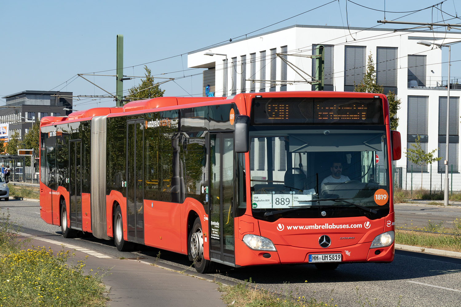 Гамбург, Mercedes-Benz Citaro C2 G № 1819; Берлин — SEV · S9 / S45 / S46 · Schöneweide <> Flughafen BER / Grünau · 16.09.2024 — 14.10.2024