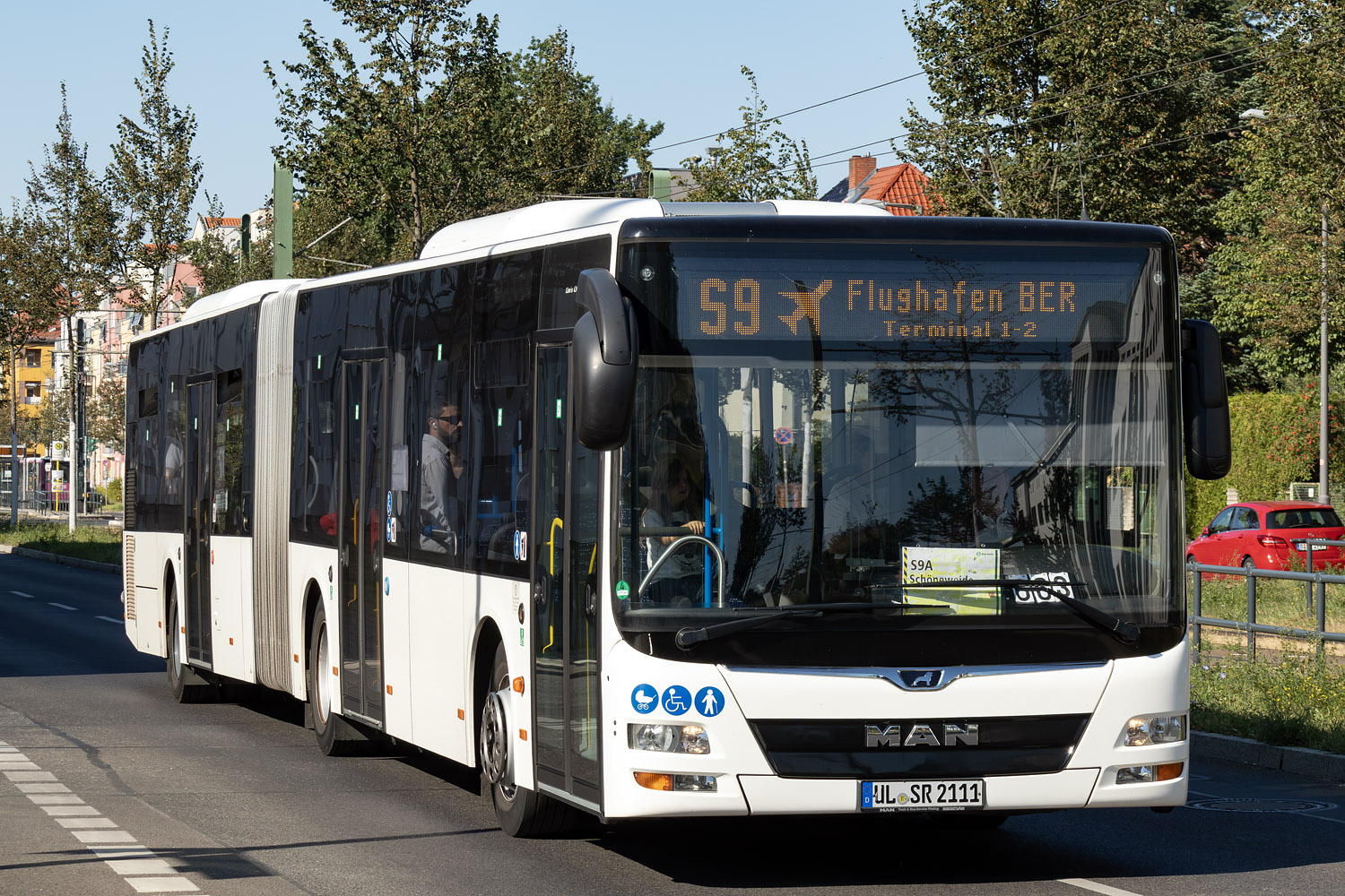 Баден-Вюртемберг, MAN A23 Lion's City G NG363 № UL-SR 2111; Берлин — SEV · S9 / S45 / S46 · Schöneweide <> Flughafen BER / Grünau · 16.09.2024 — 14.10.2024