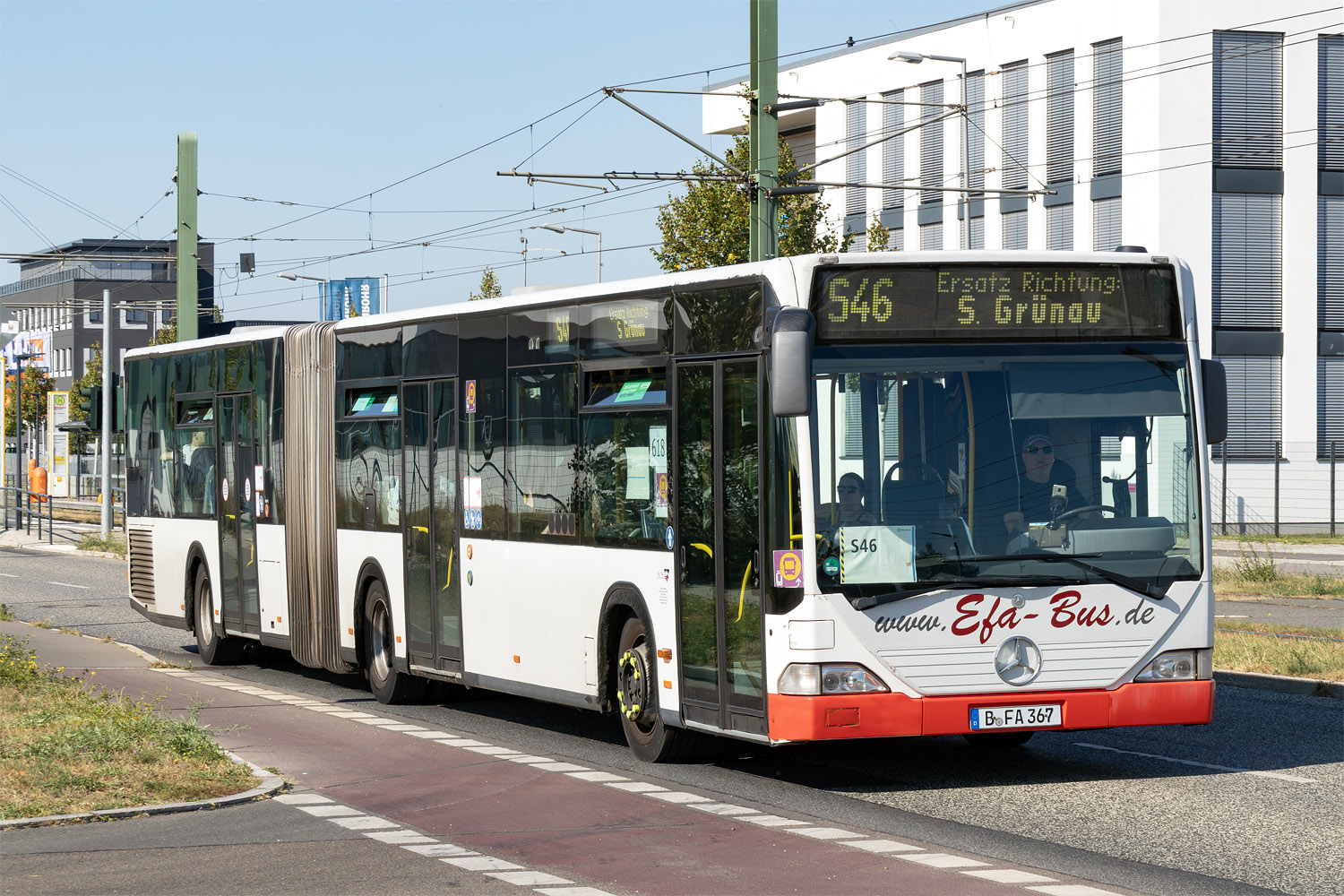 Berlin, Mercedes-Benz O530G Citaro G # B-FA 367; Berlin — SEV · S9 / S45 / S46 · Schöneweide <> Flughafen BER / Grünau · 16.09.2024 — 14.10.2024