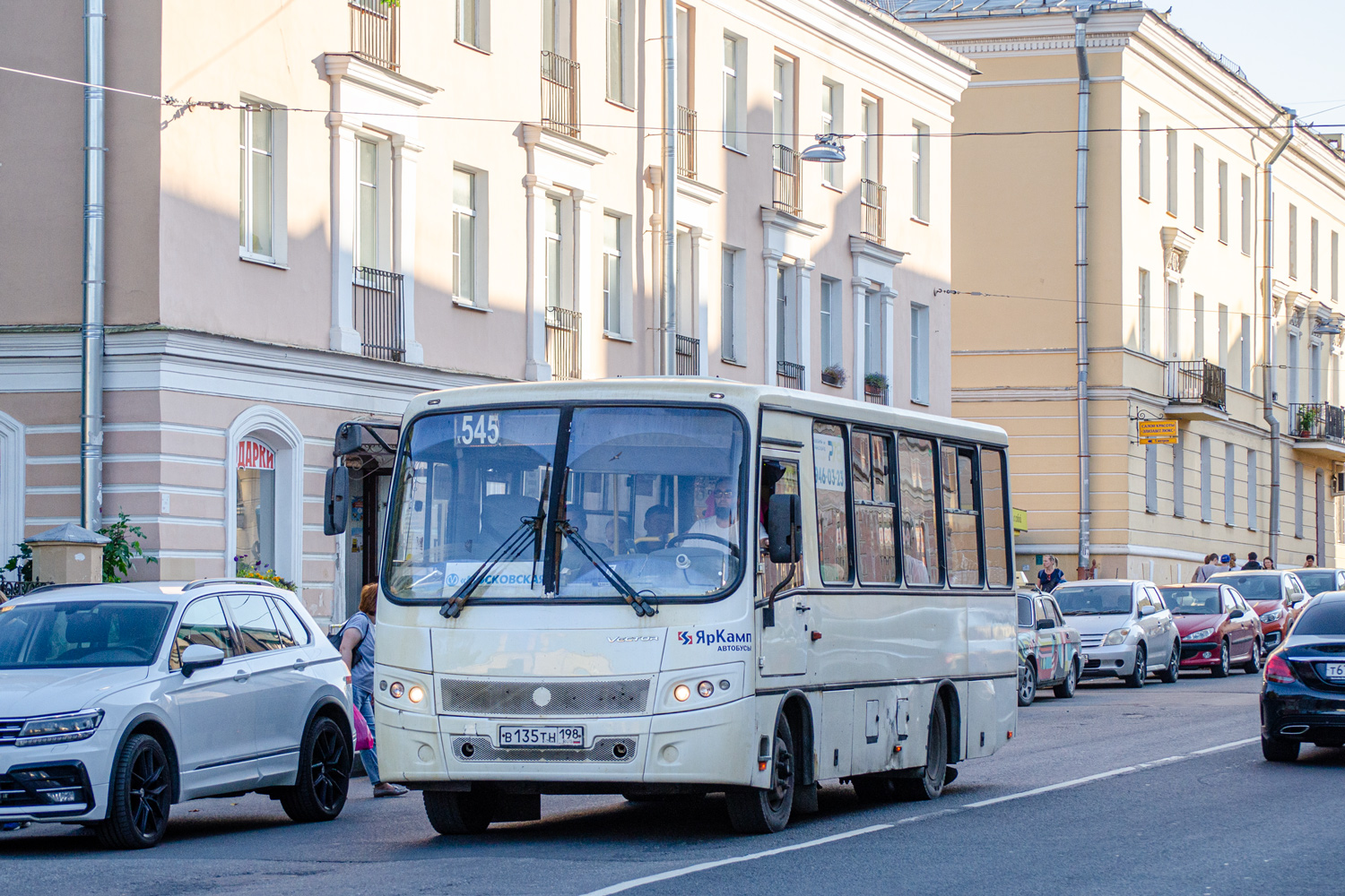 Санкт-Петербург, ПАЗ-320402-05 "Вектор" № В 135 ТН 198