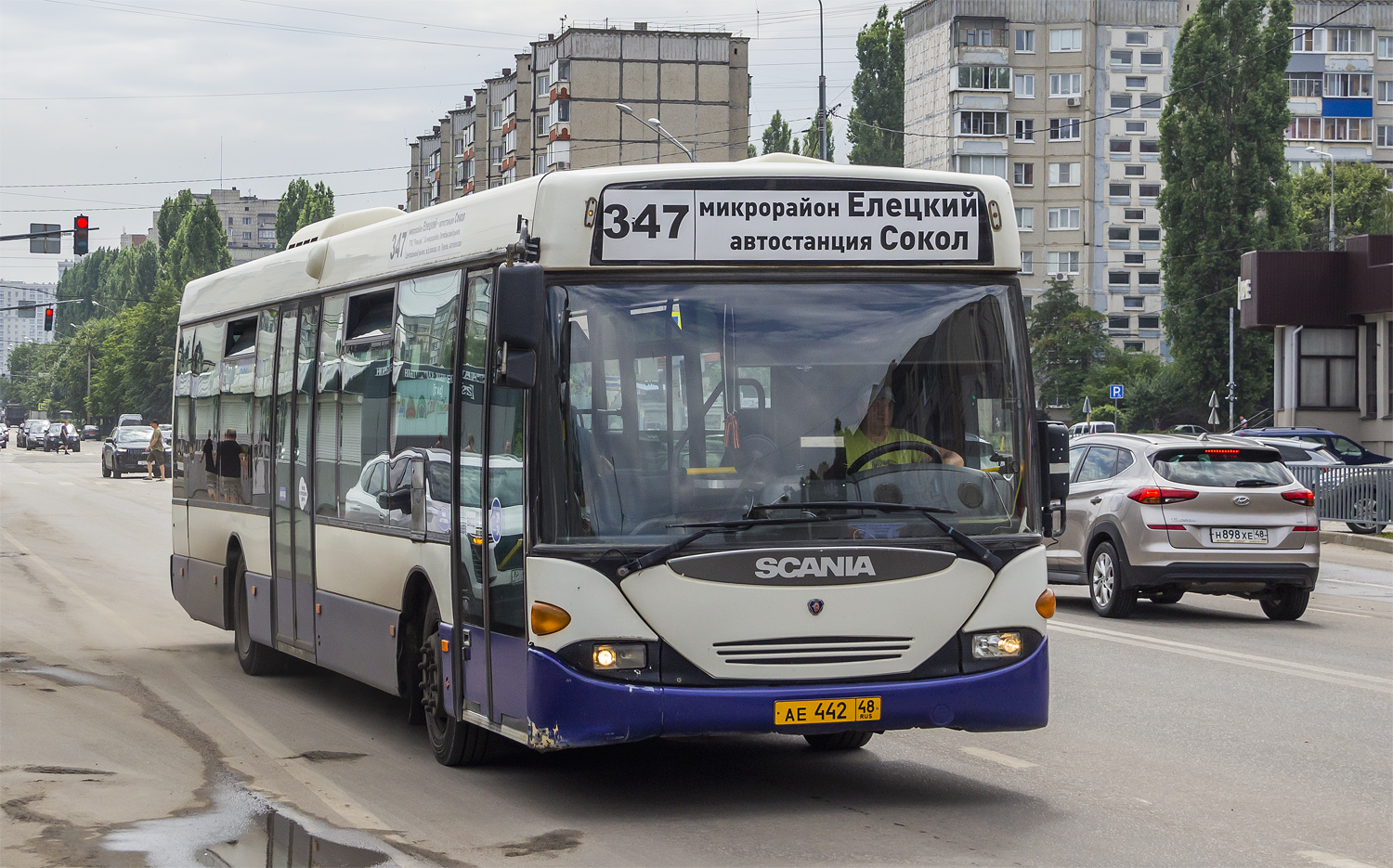 Липецкая область, Scania OmniLink I (Скания-Питер) № АЕ 442 48