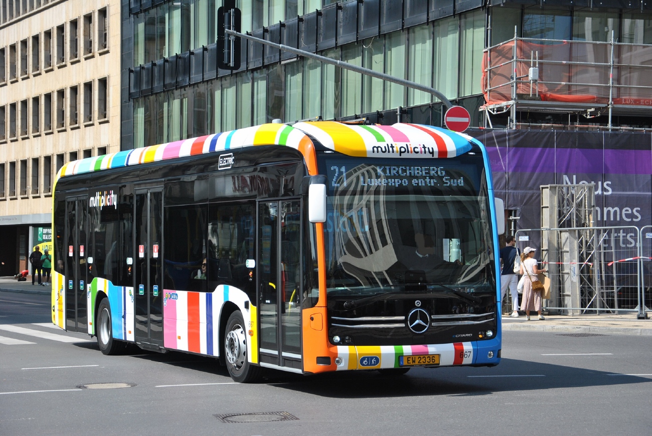 Люксембург, Mercedes-Benz eCitaro № 667