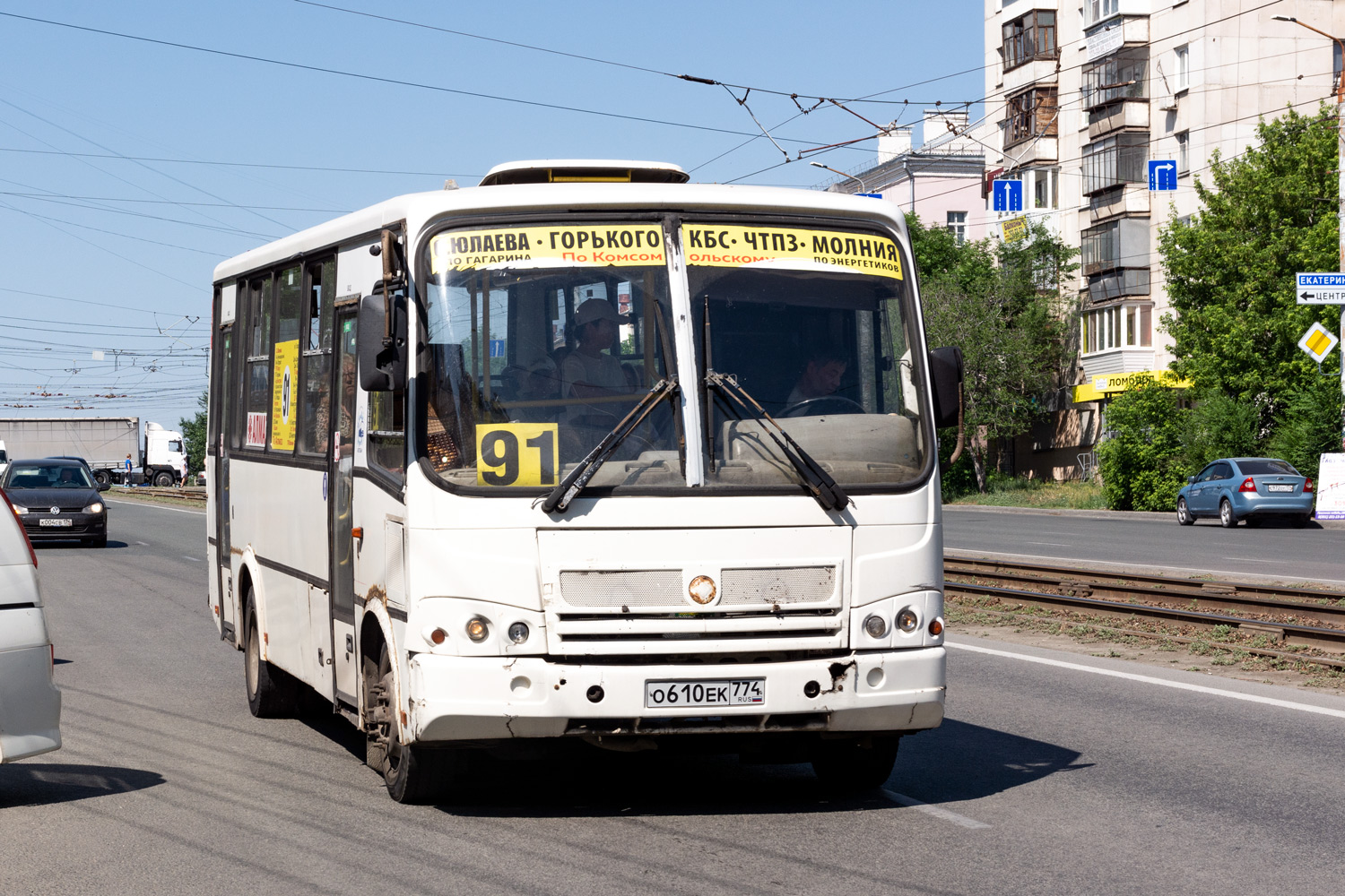 Челябинская область, ПАЗ-320412-05 № О 610 ЕК 774