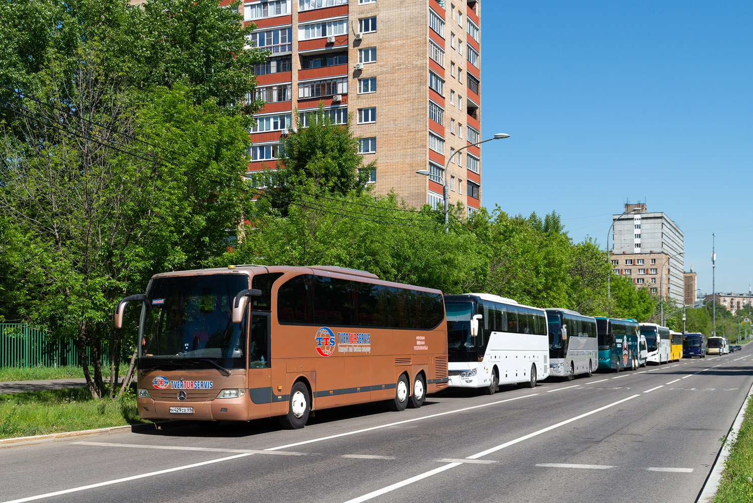 Тверская область, Mercedes-Benz O580-16RHD Travego M № Н 429 СЕ 69