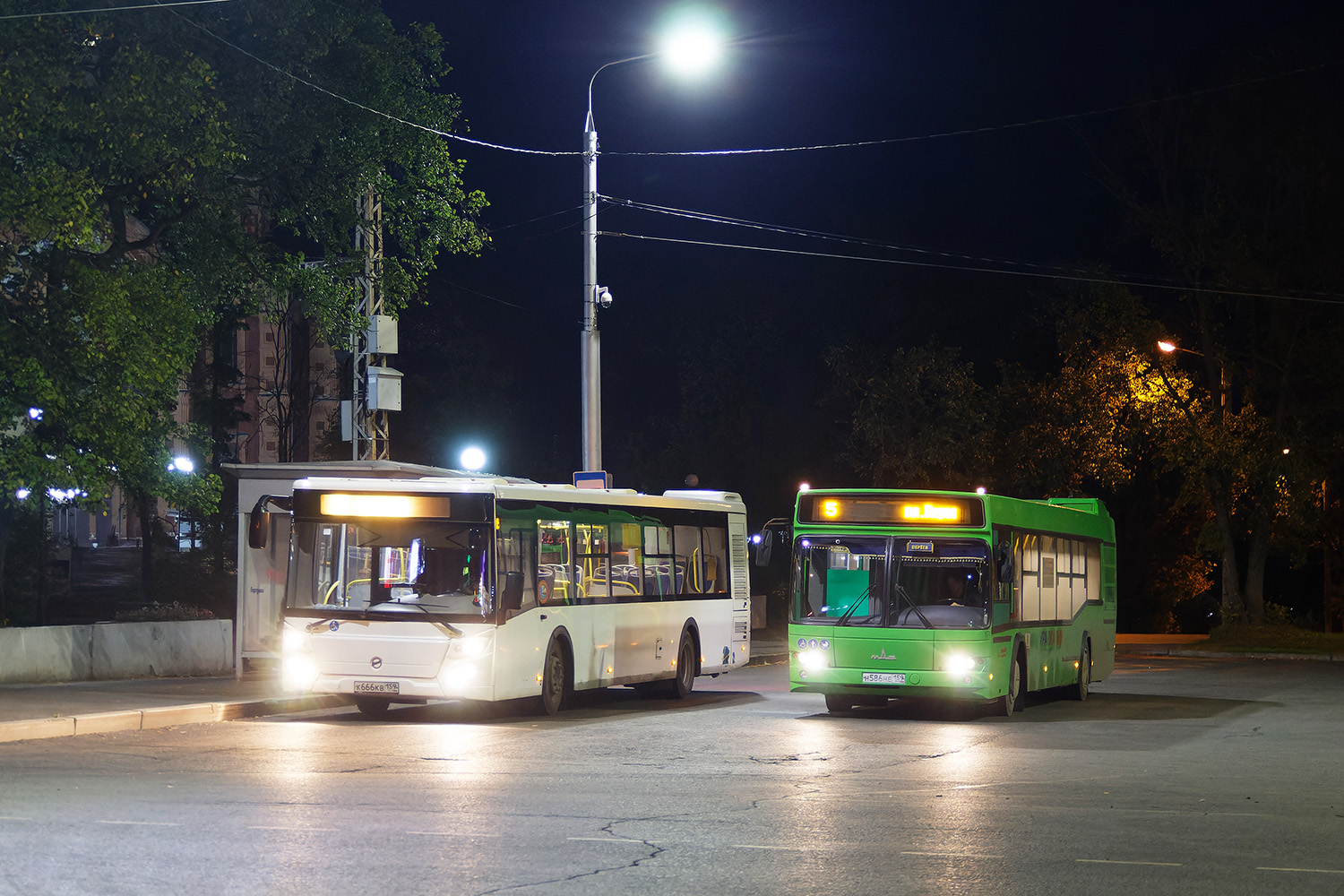 Пермский край, ЛиАЗ-5292.65 № К 666 КВ 159; Пермский край, МАЗ-103.486 № 174