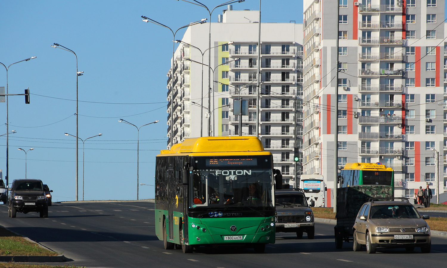 Пензенская область, Foton BJ6105C6MCD-1 № Т 800 АМ 58