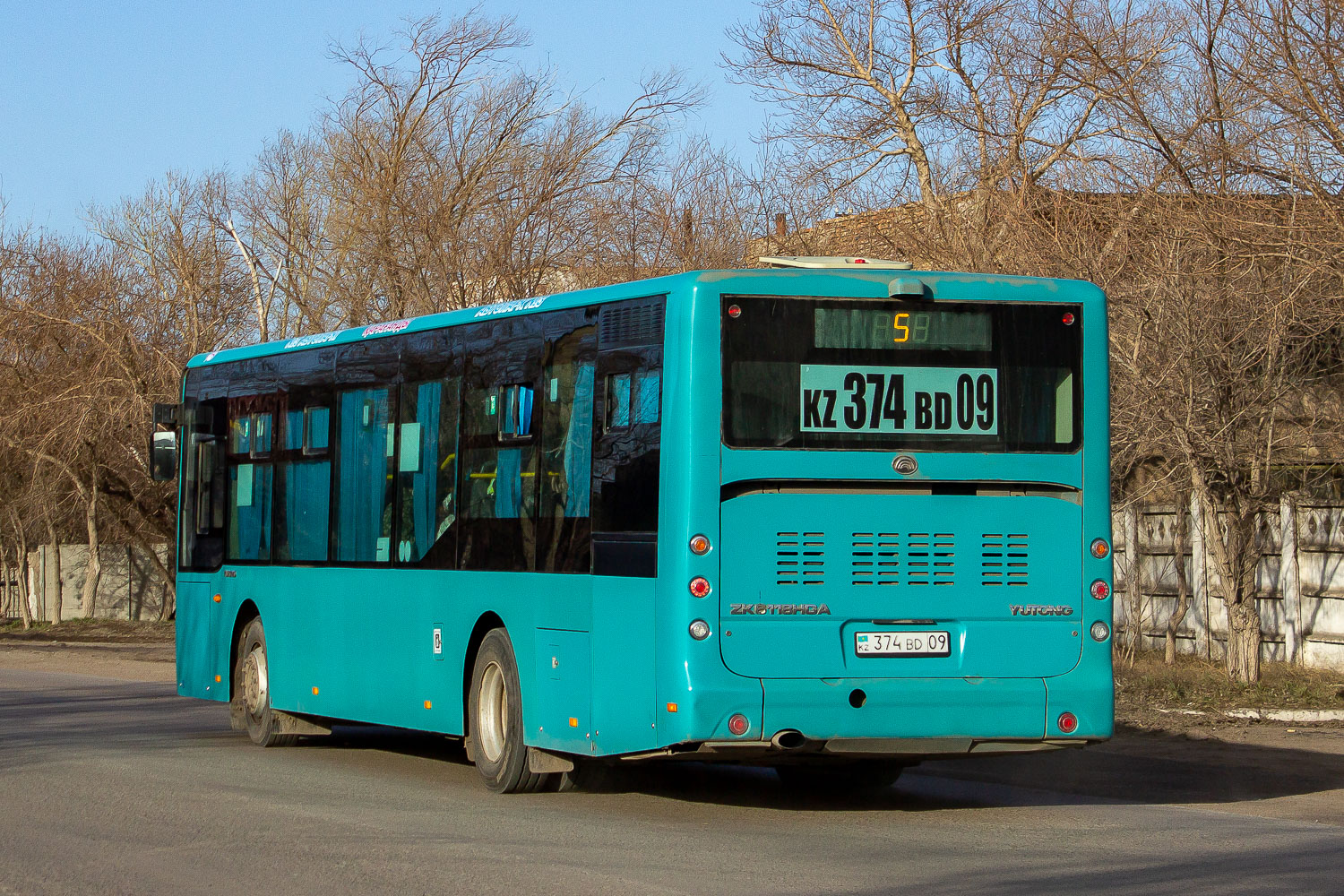 Карагандинская область, Yutong ZK6118HGA № 374 BD 09