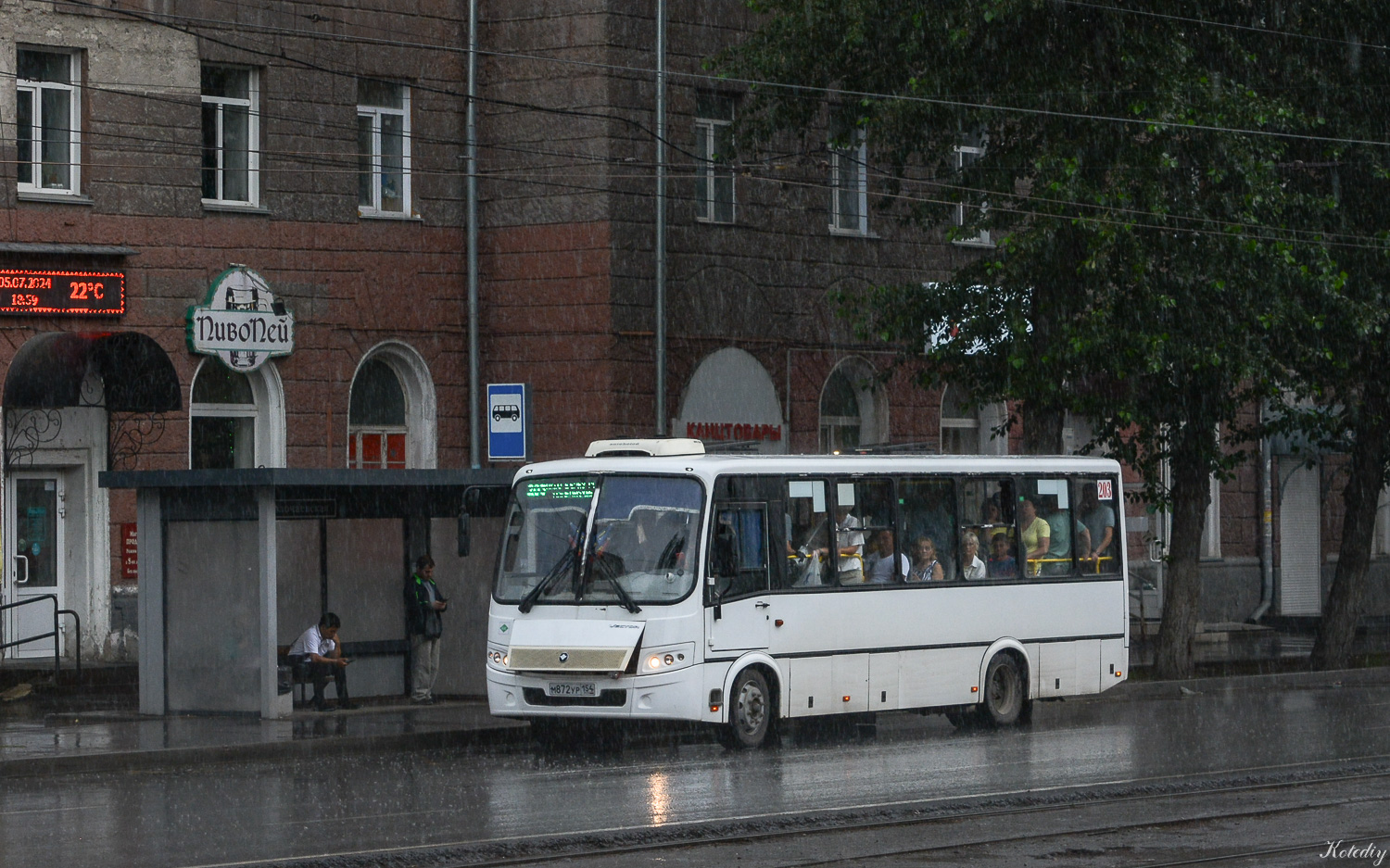 Новосибирская область, ПАЗ-320414-14 "Вектор" № М 872 УР 154