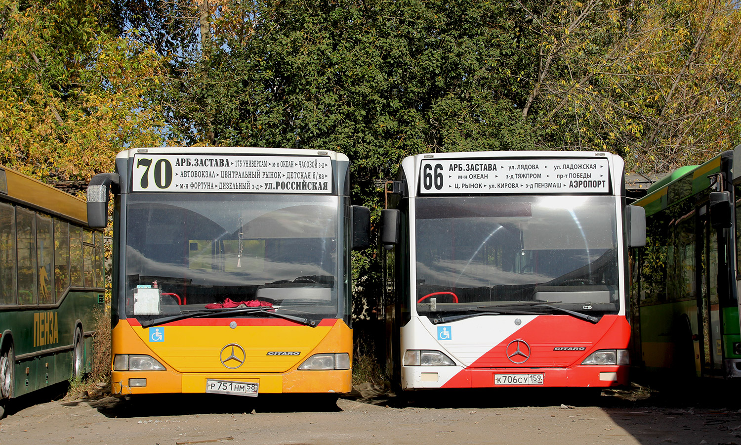 Пензенская область, Mercedes-Benz O530 Citaro № Р 751 НМ 58; Пензенская область, Mercedes-Benz O530 Citaro № К 706 СУ 159