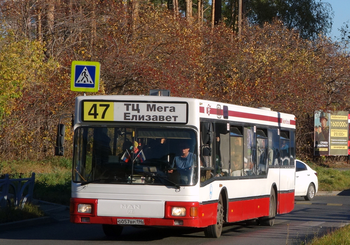 Свердловская область, MAN A10 NL202 № О 057 ВР 196