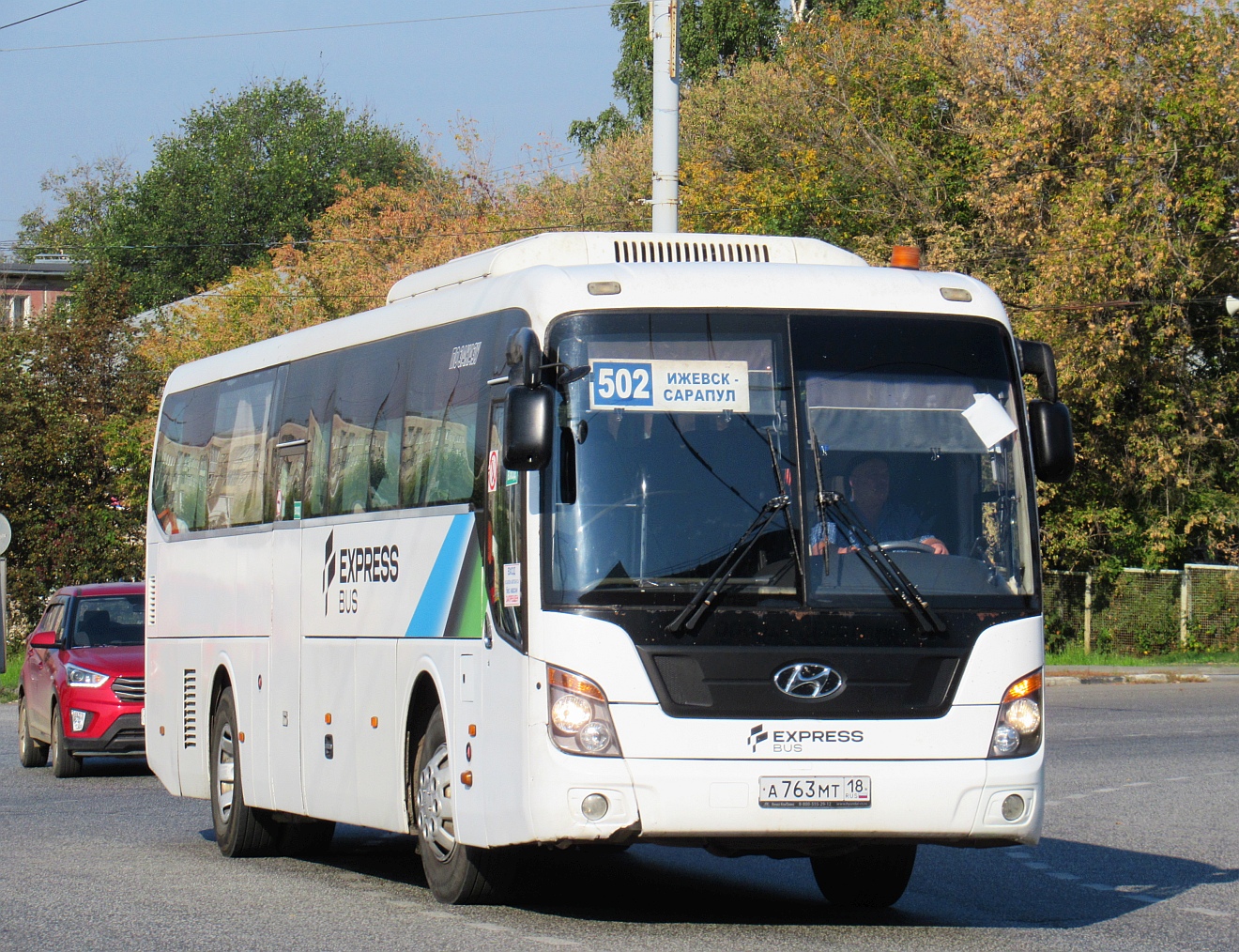 Удмуртия, Hyundai Universe Space Luxury № А 763 МТ 18