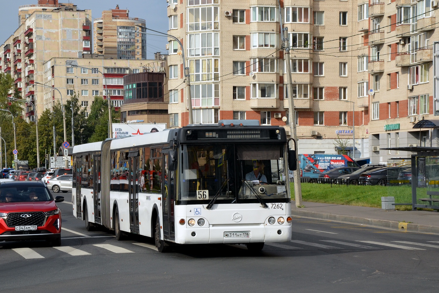 Санкт-Петербург, ЛиАЗ-6213.20 № 7262