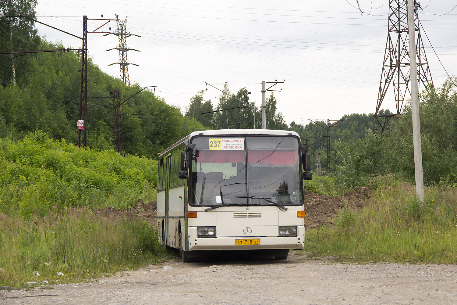 Пермский край, Mercedes-Benz O408 № АТ 718 59