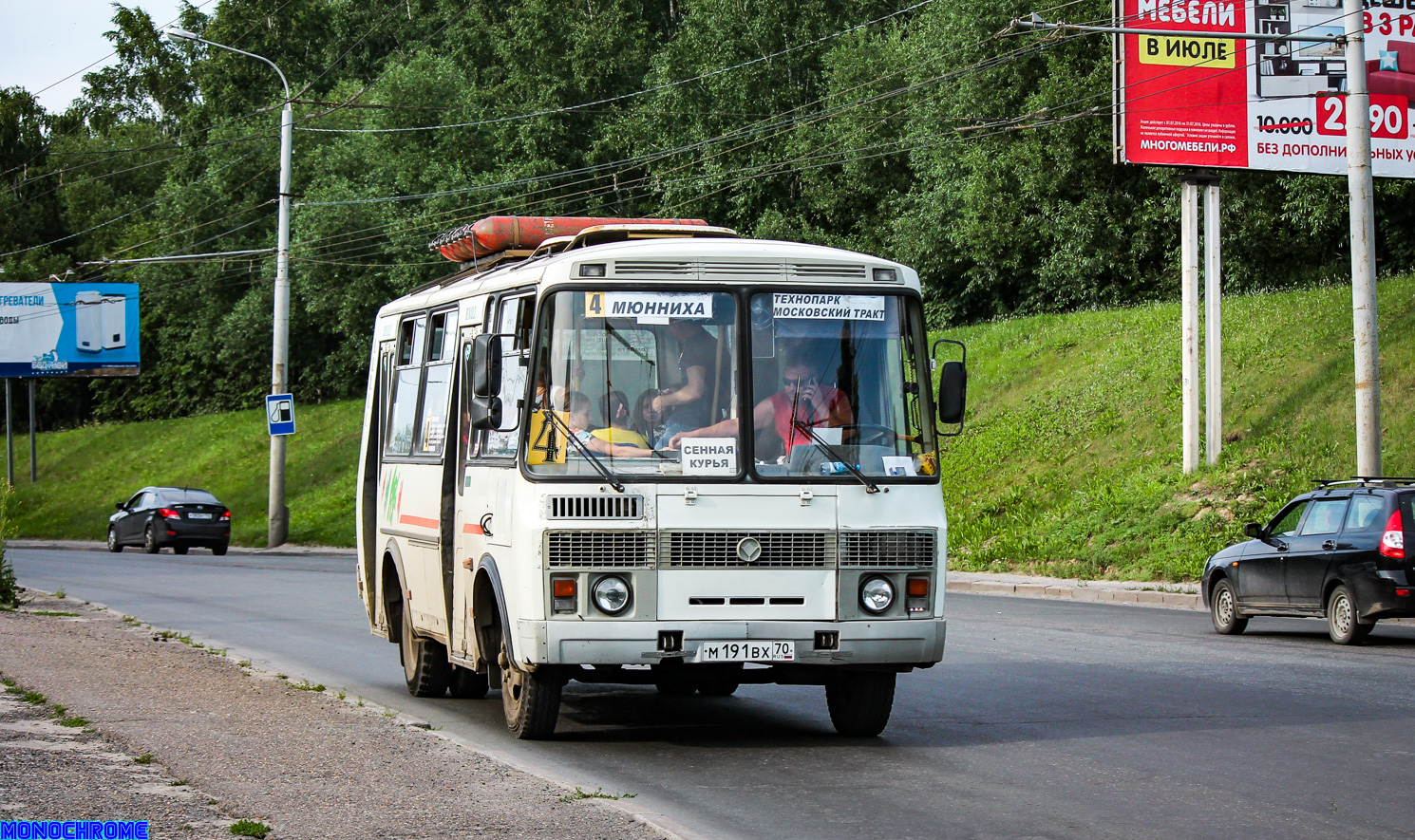 Томская область, ПАЗ-32054 № М 191 ВХ 70