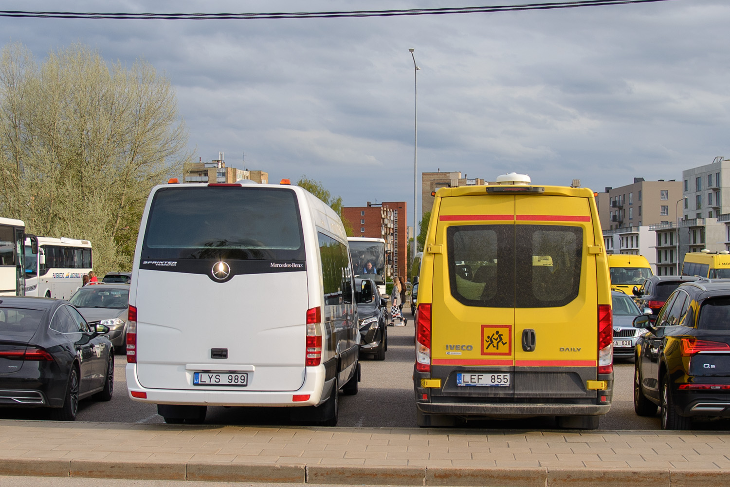 Литва, Mercedes-Benz Sprinter Transfer 55 № LYS 989; Литва, Forveda № LEF 855