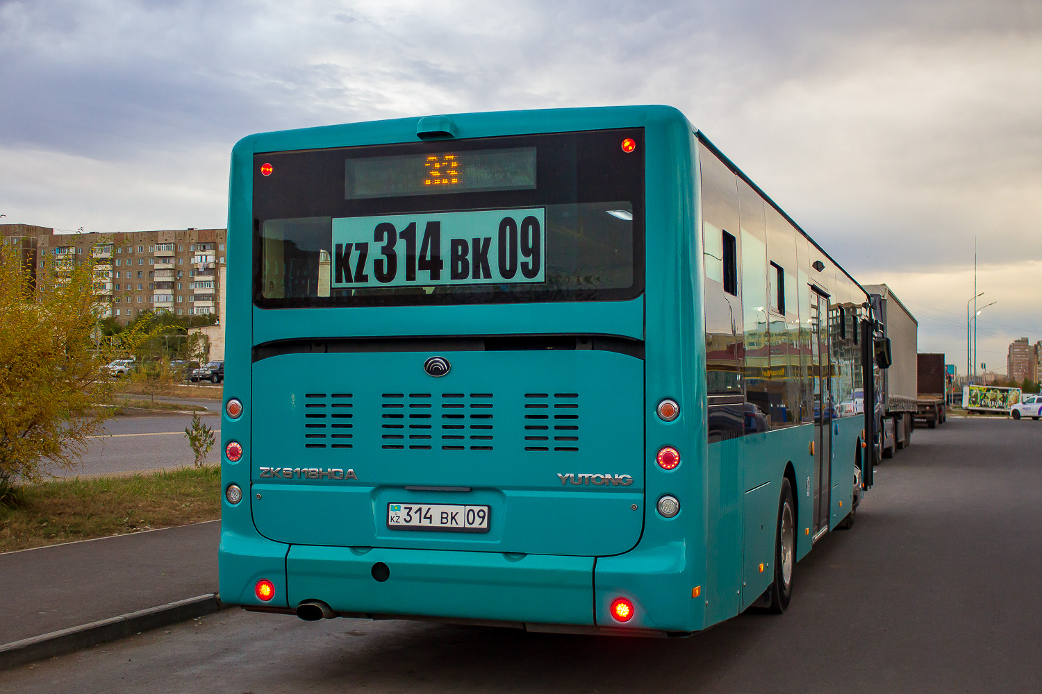 Карагандинская область, Yutong ZK6118HGA (QazTehna) № 314 BK 09