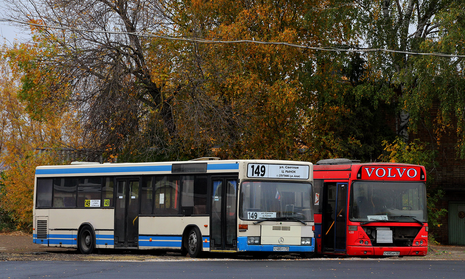 Пензенская область, Mercedes-Benz O405N2 № С 480 РТ 58; Пензенская область — АТП