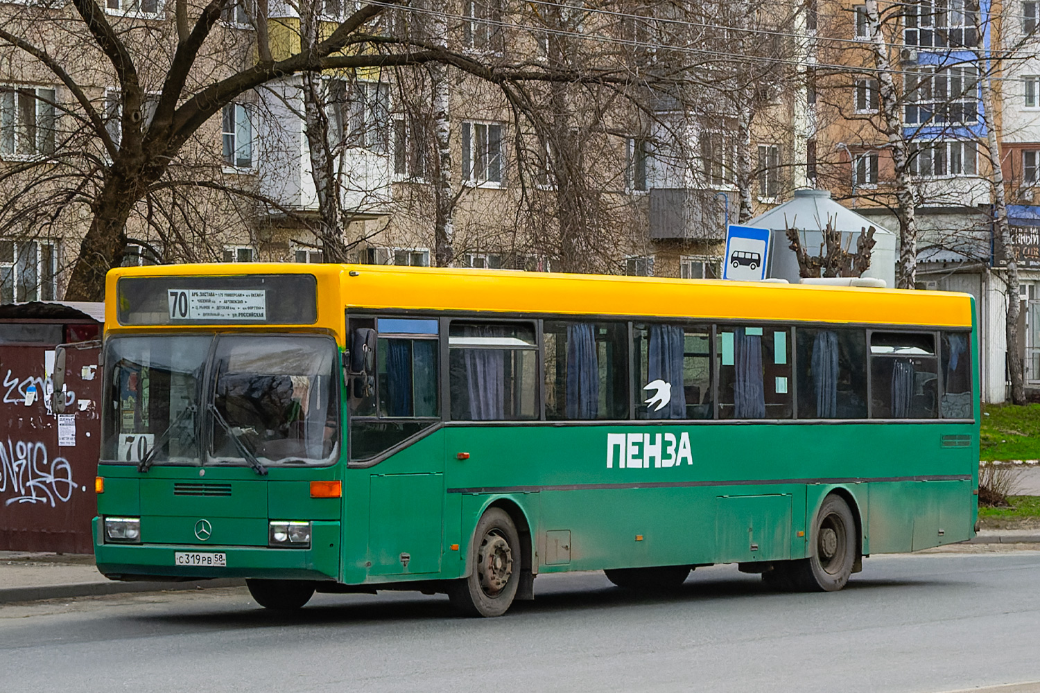 Пензенская вобласць, Mercedes-Benz O405 № С 319 РВ 58