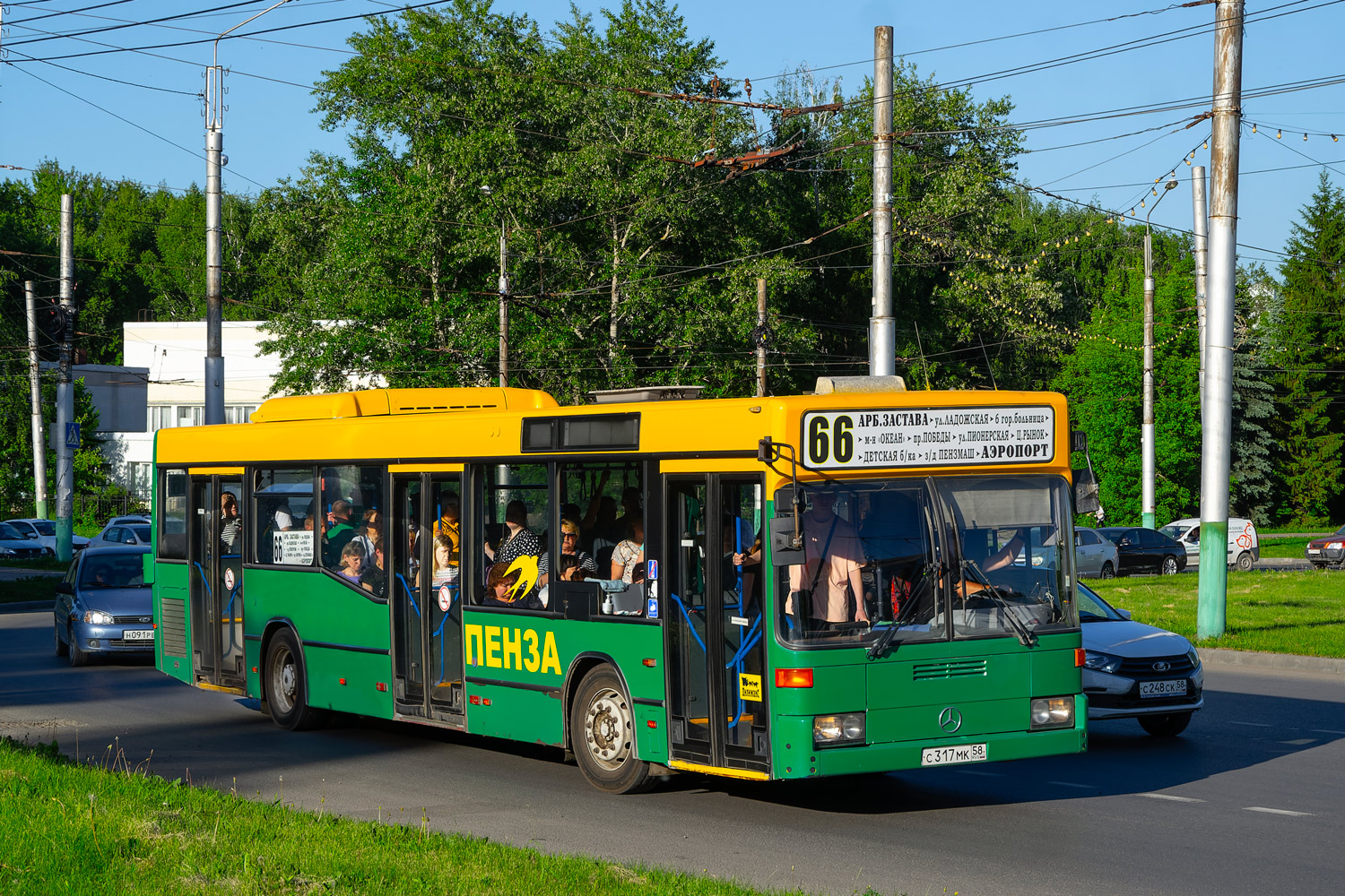 Пензенская область, Mercedes-Benz O405N2 № С 317 МК 58