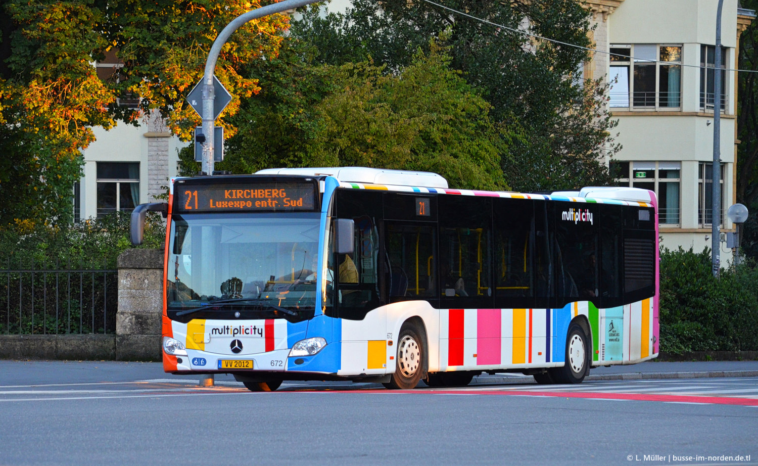 Люксембург, Mercedes-Benz Citaro C2 № 672