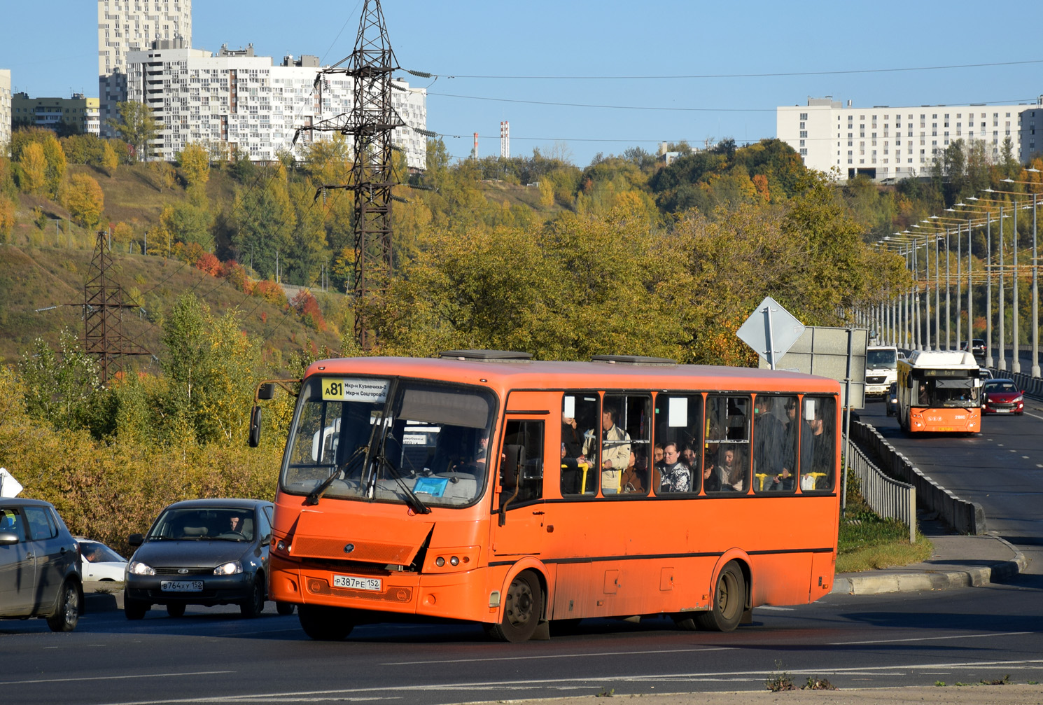 Нижегородская область, ПАЗ-320414-05 "Вектор" № Р 387 РЕ 152