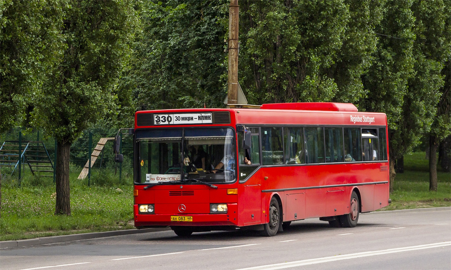 Липецкая область, Mercedes-Benz O405 № АН 083 48