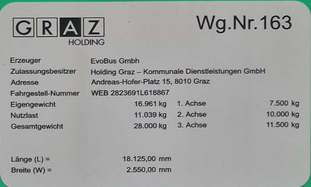 Австрия, Mercedes-Benz Citaro C2 G hybrid № 163