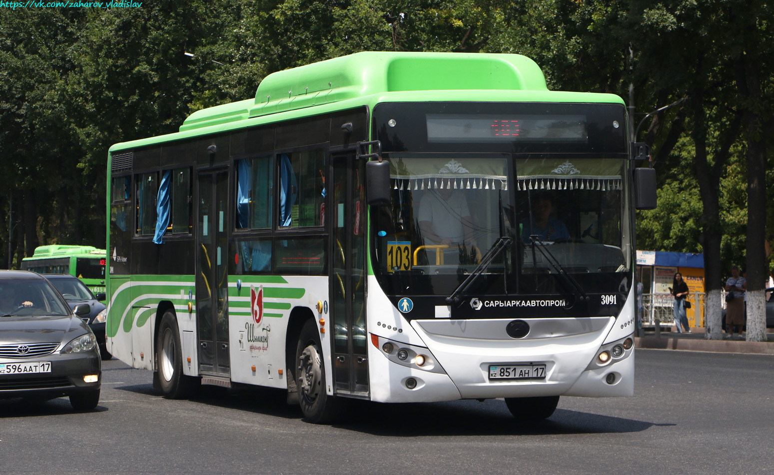 Шымкент, Yutong ZK6108HGH (СарыаркаАвтоПром) № 3091