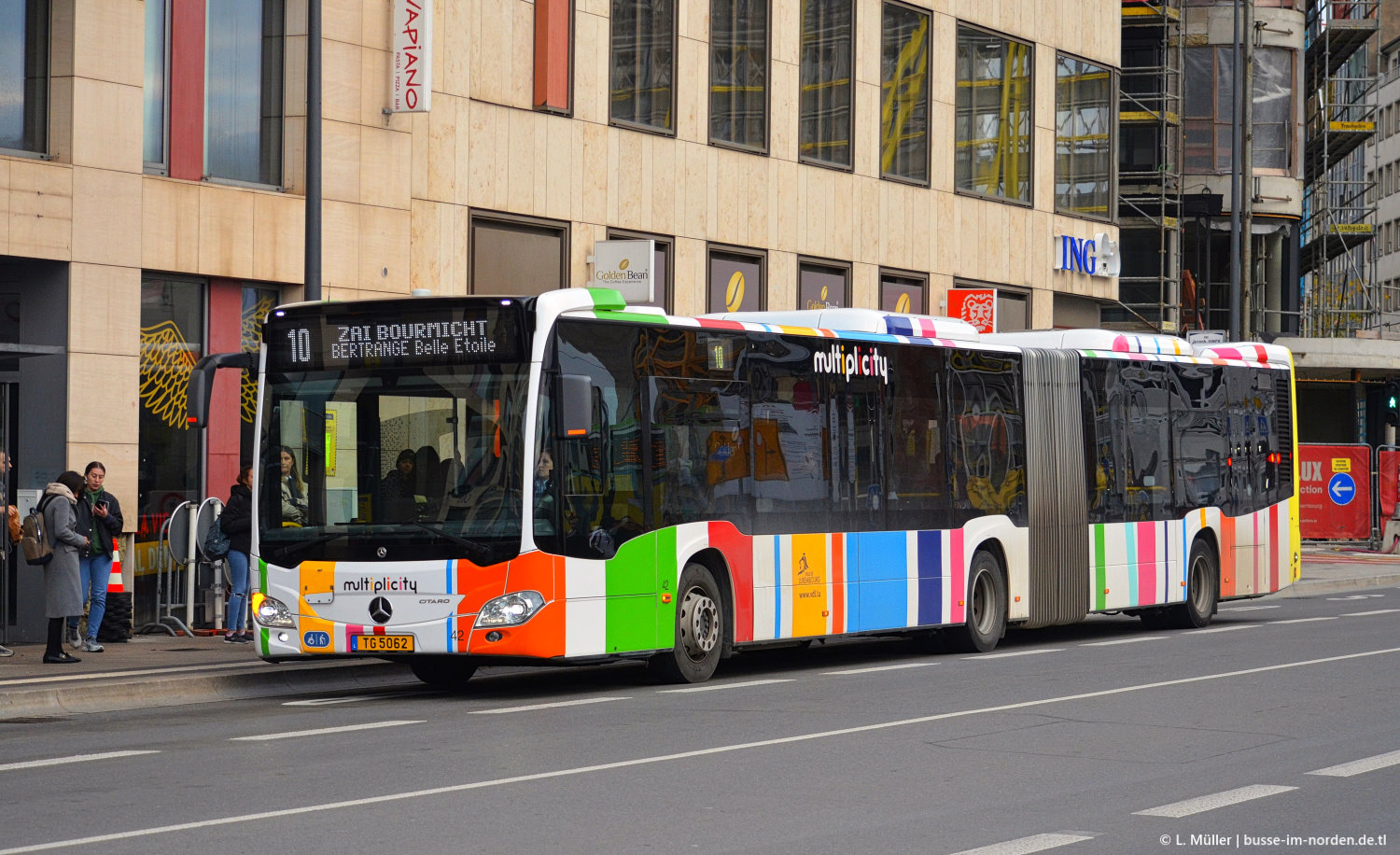 Luxemburg, Mercedes-Benz Citaro C2 G hybrid sz.: 42