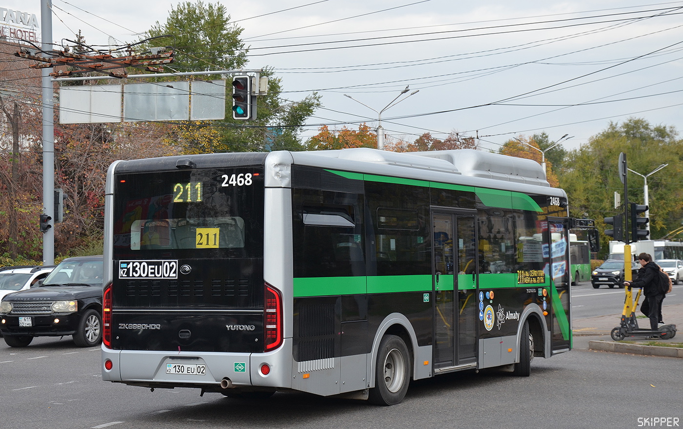 Алматы, Yutong ZK6890HGQ (QazTehna) № 2468