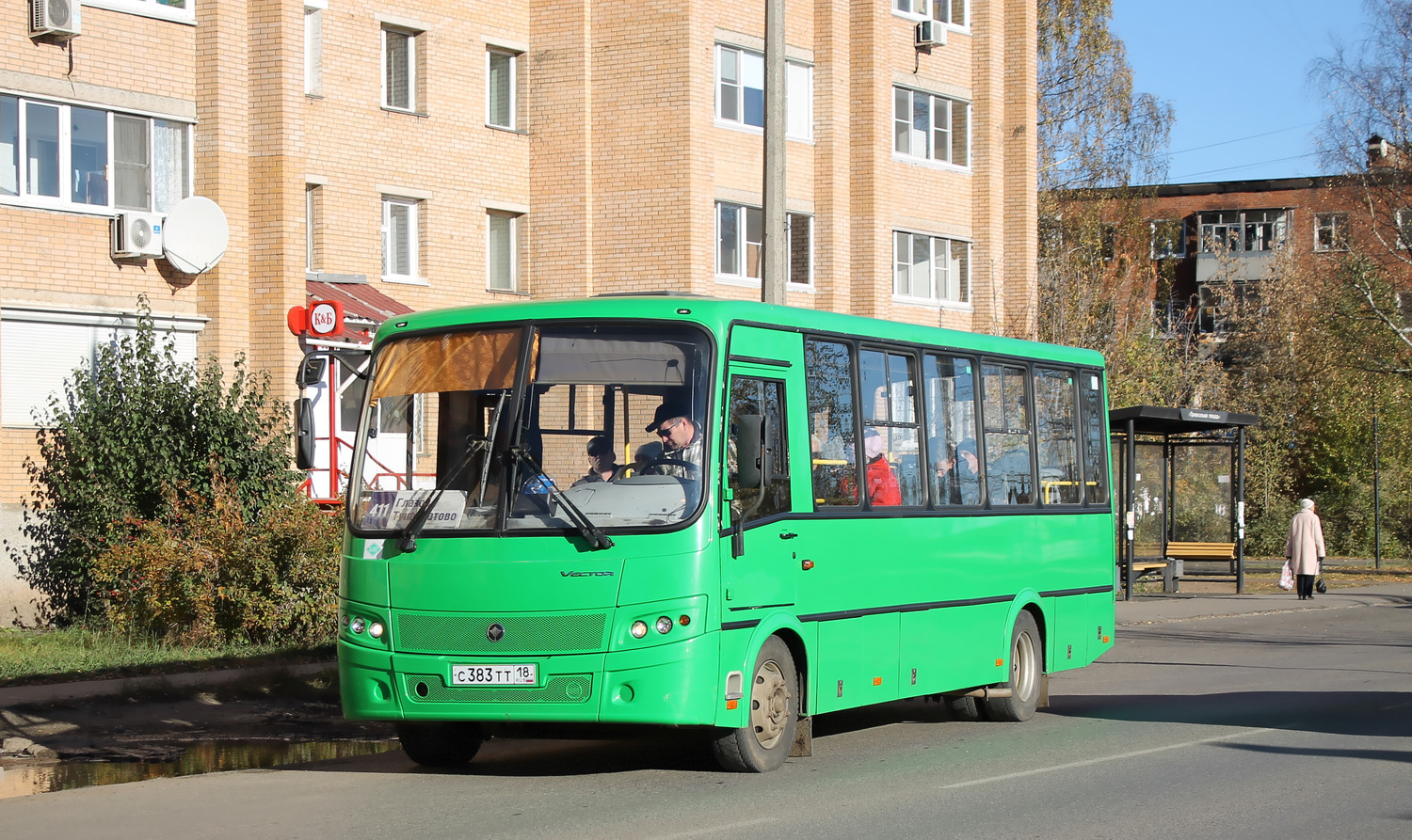 Удмуртия, ПАЗ-320412-14 "Вектор" № С 383 ТТ 18