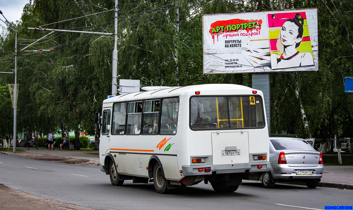 Томская область, ПАЗ-32054 № С 187 ЕР 154