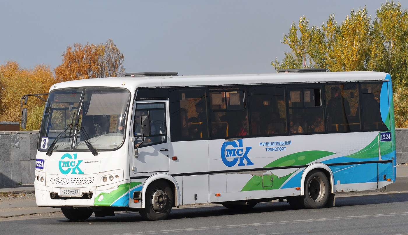 Омская область, ПАЗ-320414-04 "Вектор" (1-2) № 1224