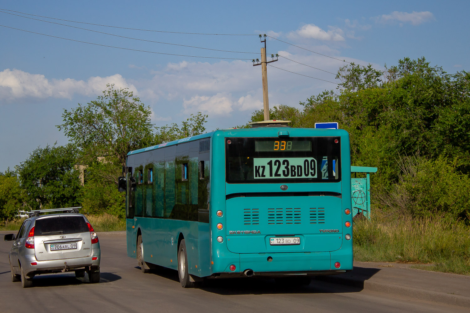 Карагандинская область, Yutong ZK6118HGA № 123 BD 09