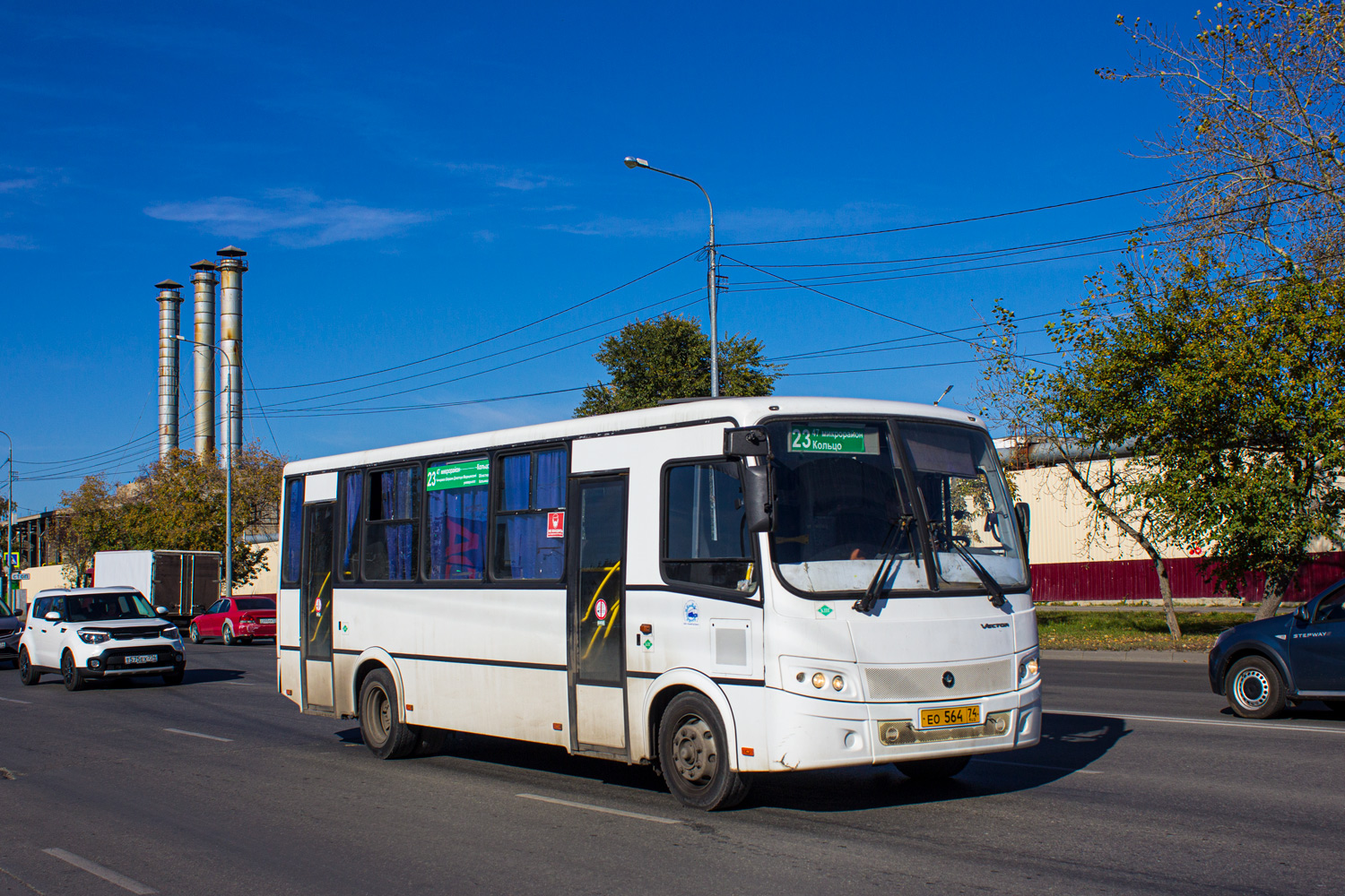 Челябинская область, ПАЗ-320412-14 "Вектор" № ЕО 564 74