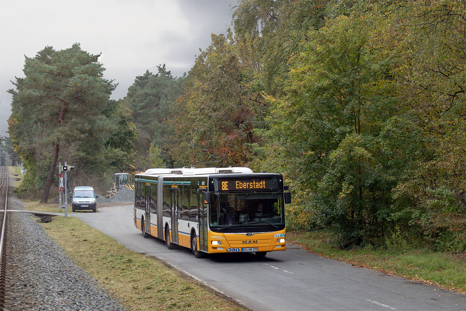 Гессен, MAN A23 Lion's City G NG323 № 375; Гессен — SEV · Straßenbahn Darmstadt · Herbstferien 2024 · 12.10.2024 — 27.10.2024