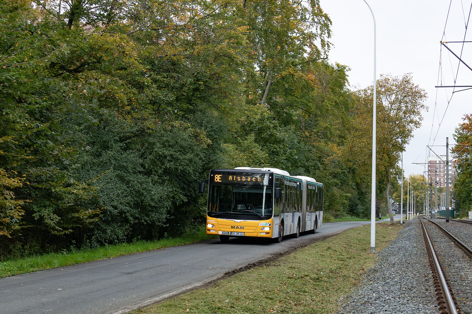 Hesse, MAN A23 Lion's City G NG323 Nr. 363; Hesse — SEV · Straßenbahn Darmstadt · Herbstferien 2024 · 12.10.2024 — 27.10.2024