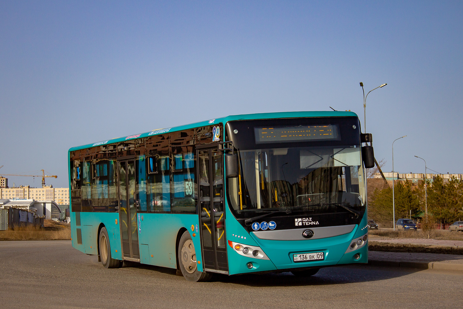 Карагандинская область, Yutong ZK6118HGA (QazTehna) № 136 BK 09