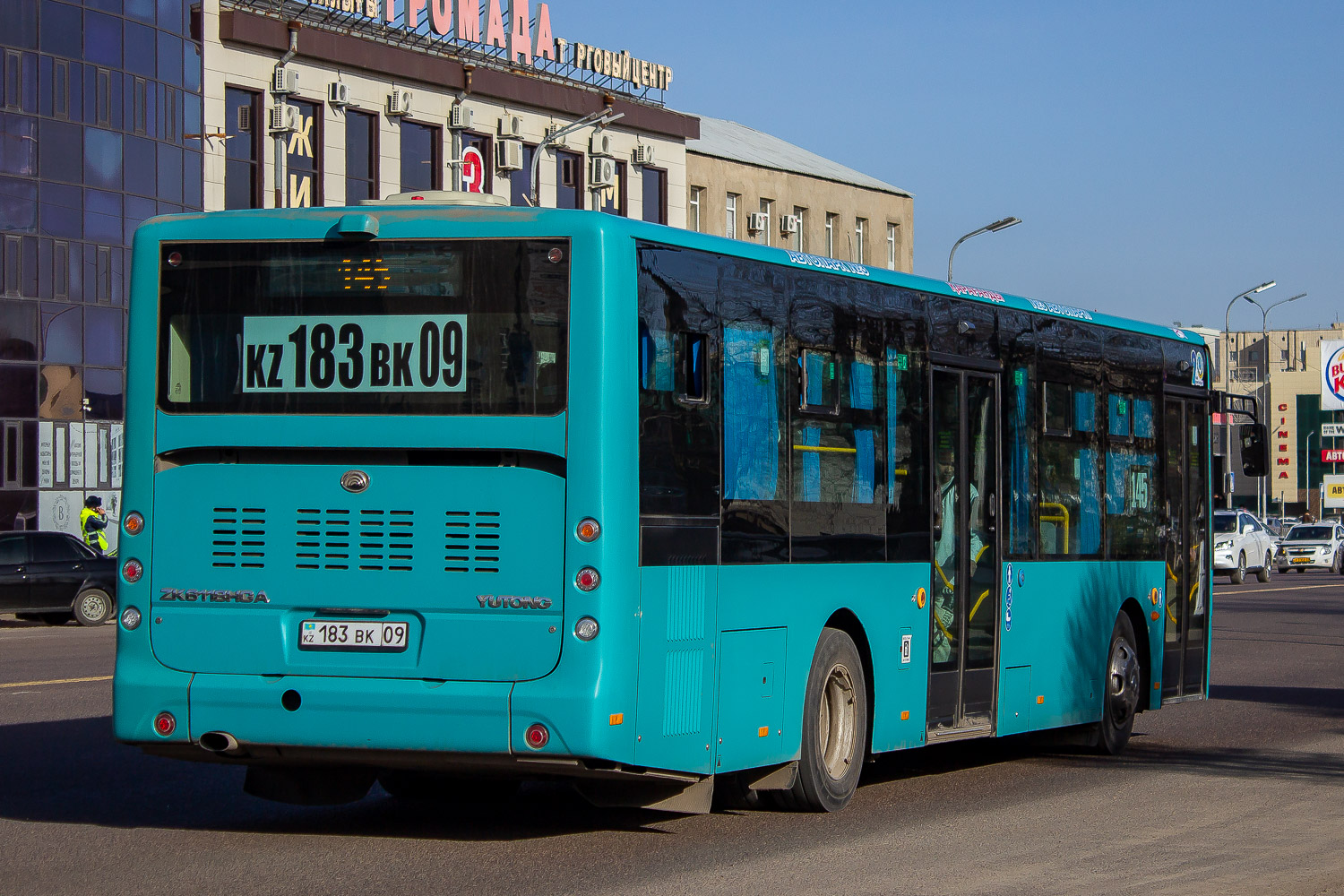 Карагандинская область, Yutong ZK6118HGA (QazTehna) № 183 BK 09