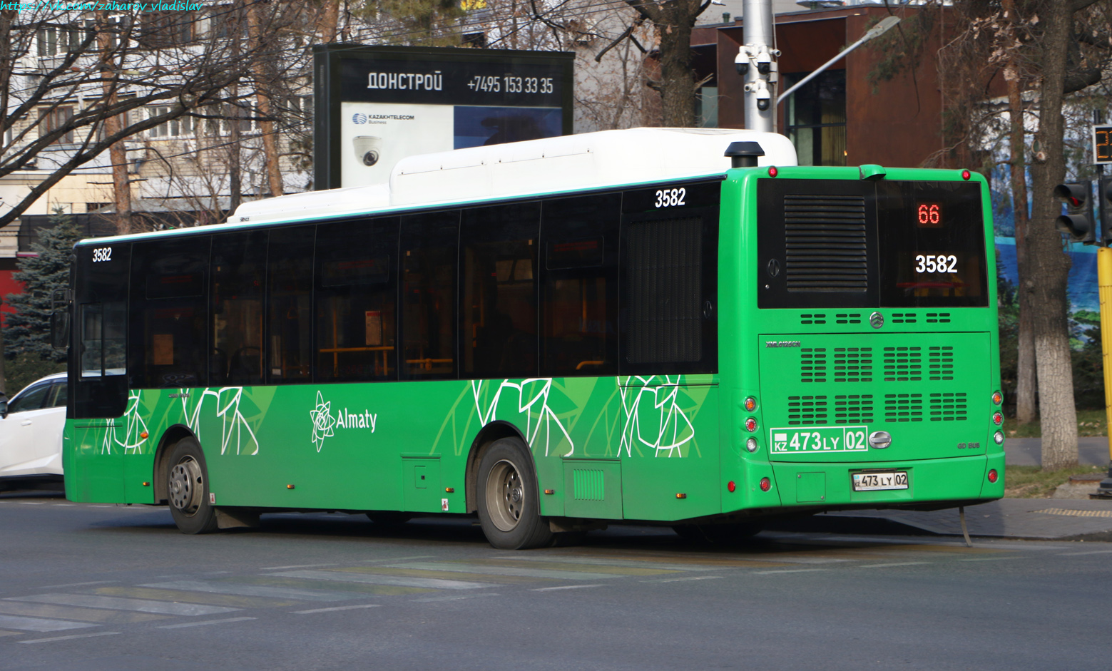 Алматы, Golden Dragon XML6125CN (Hyundai Trans Auto) № 3582 Алматы, Golden Dragon XML6125CN (Hyundai Trans Auto) № 3582