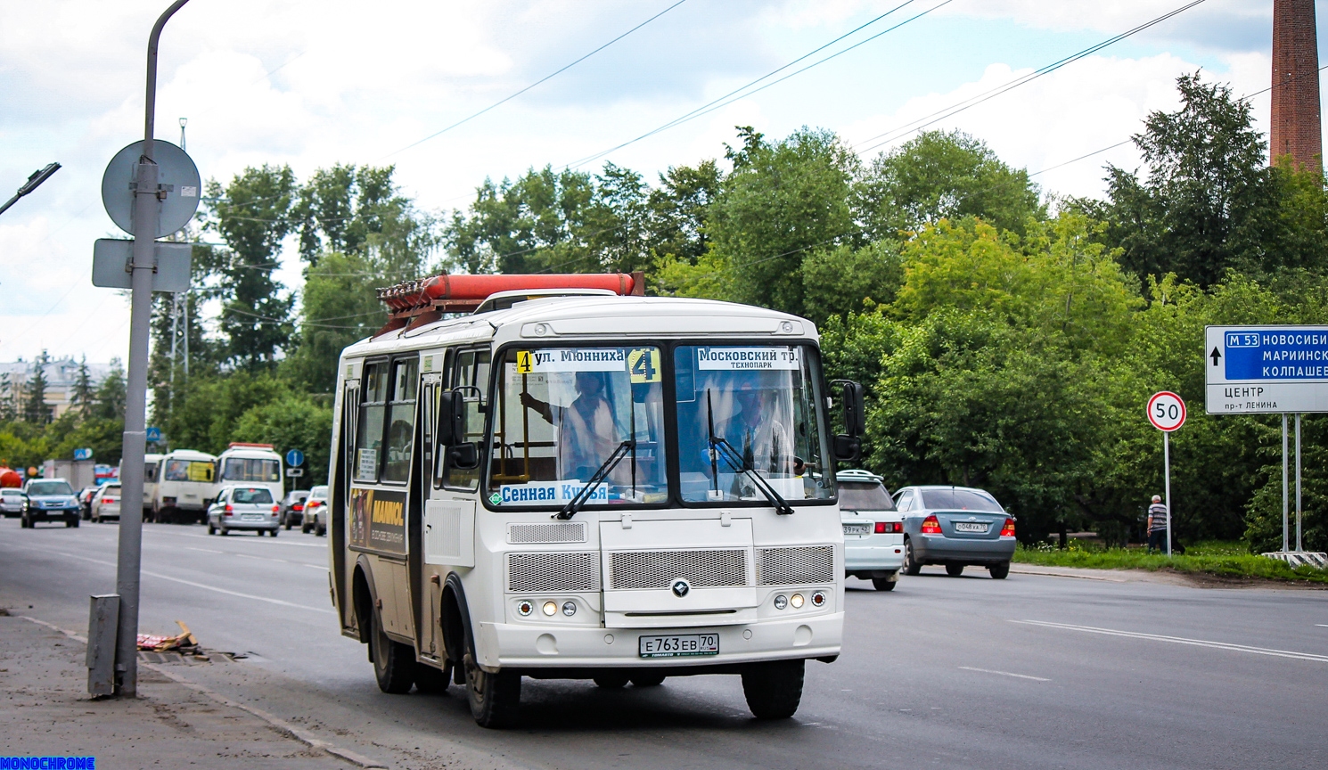 Томская область, ПАЗ-32054 № Е 763 ЕВ 70