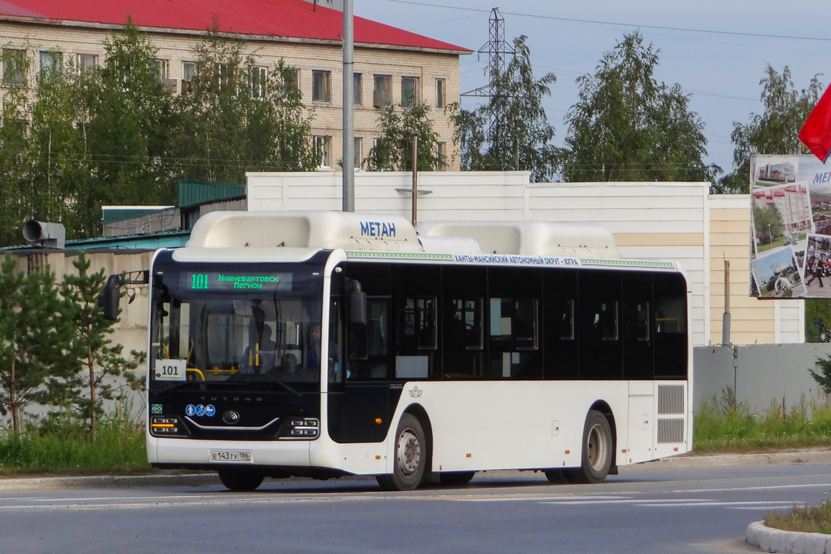 Ханты-Мансийский АО, Yutong ZK6116HG № Е 143 ТУ 186