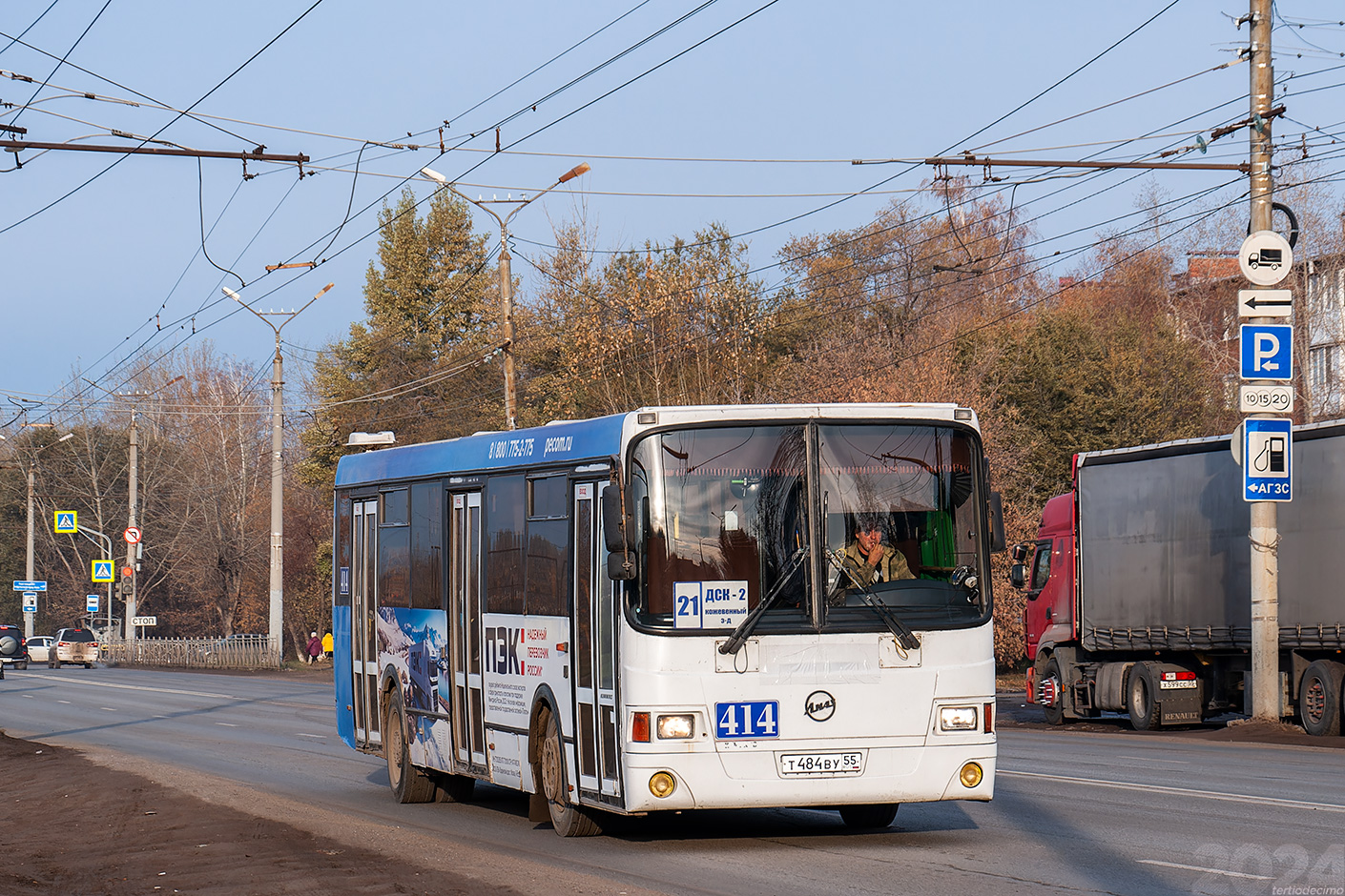 Омская область, ЛиАЗ-5256.53 № 414