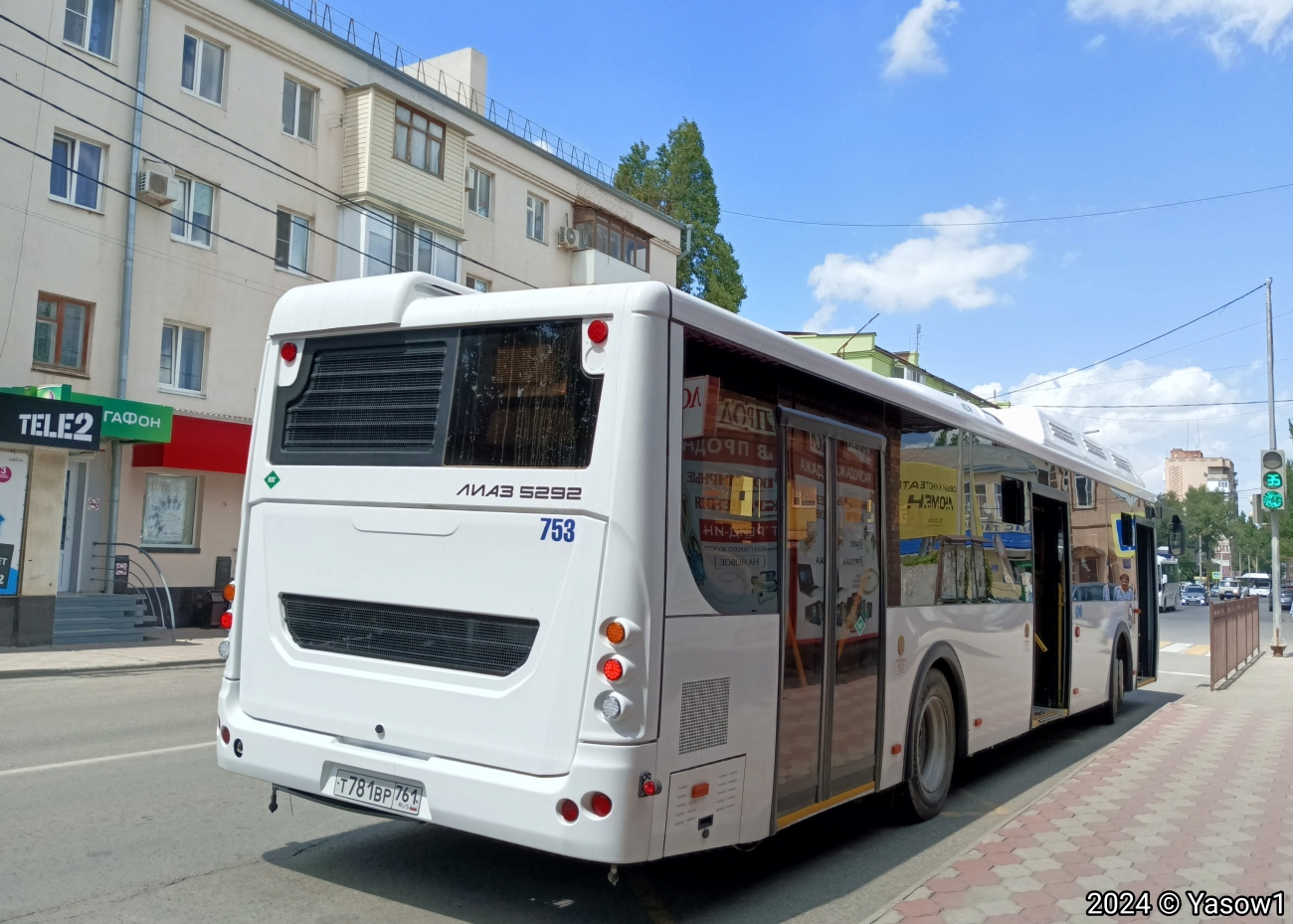 Ростовская область, ЛиАЗ-5292.67 (CNG) № 753