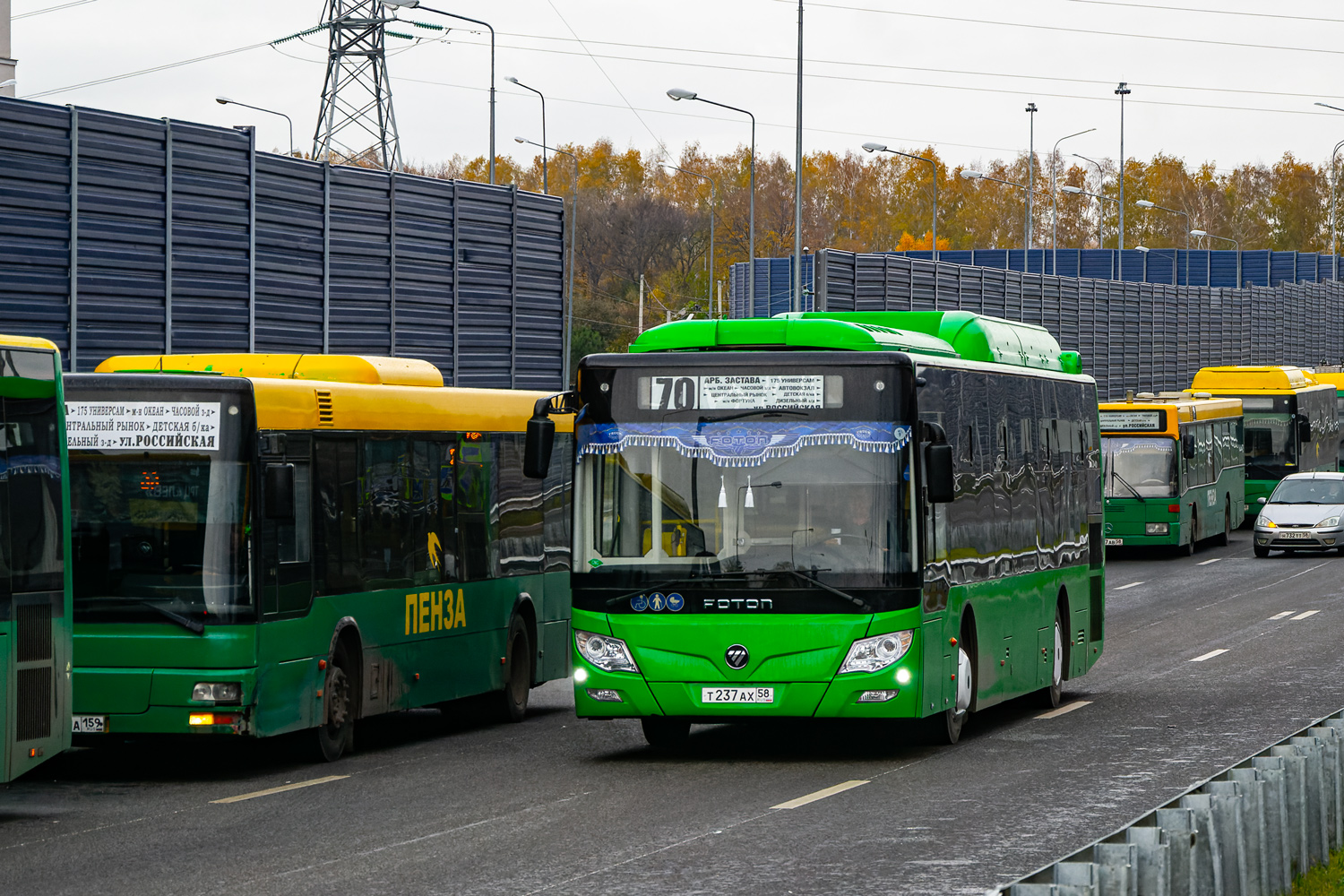 Пензенская область, MAN A21 NL**3 (ZNS) № К 112 РА 159; Пензенская область, Foton BJ6123C6CTD-A1 № Т 237 АХ 58; Пензенская область, Mercedes-Benz O405N2 № Т 227 АВ 58