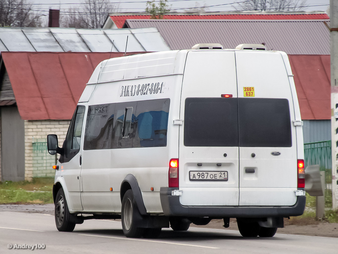 Чувашия, Промтех-224320, 21, 22 (Ford Transit) № А 987 ОЕ 21