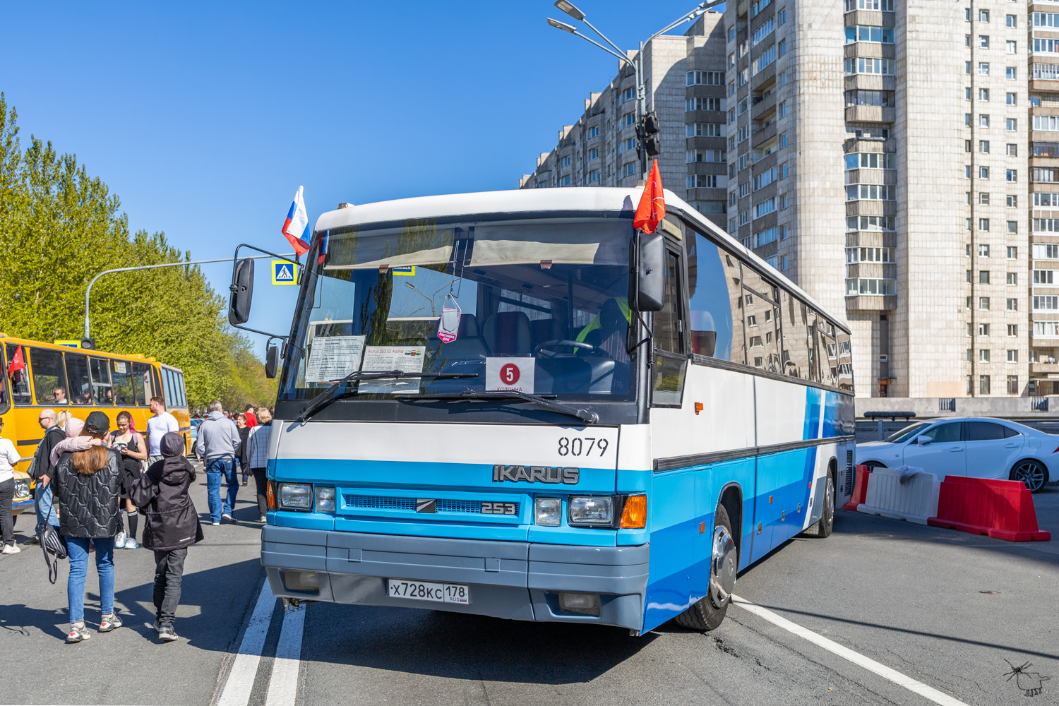 Санкт-Петербург, Ikarus 253.52 № 8079; Санкт-Петербург — V Международный транспортный фестиваль "SPbTransportFest-2024"