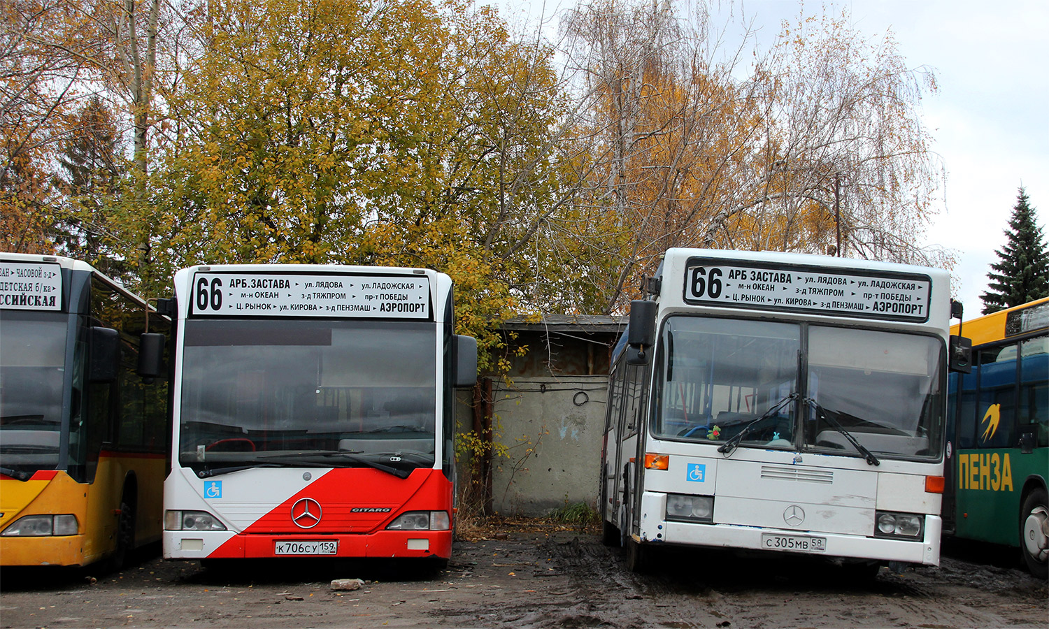 Пензенская область, Mercedes-Benz O530 Citaro № Р 751 НМ 58; Пензенская область, Mercedes-Benz O530 Citaro № К 706 СУ 159; Пензенская область, Mercedes-Benz O405N2 № С 305 МВ 58; Пензенская область — АТП