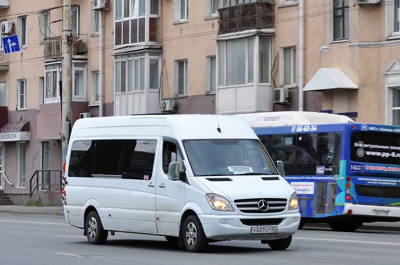 Омская область, Mercedes-Benz Sprinter W906 313CDI № У 607 ОТ 55